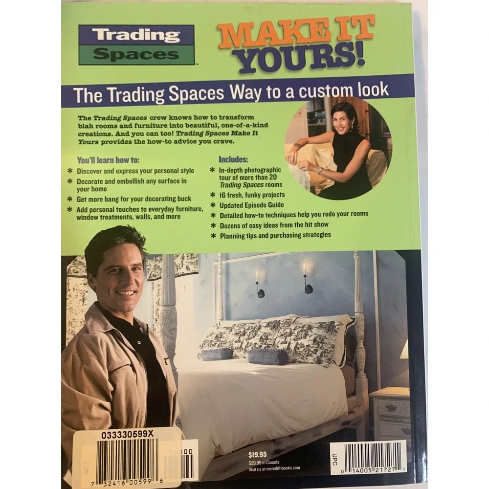 Trading Spaces Make It Yours & Color! Decorating Books Lot of 2 TLC 2003 PB